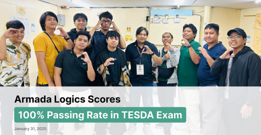 Read Armada Logics Scores 100% Passing Rate in TESDA Exam