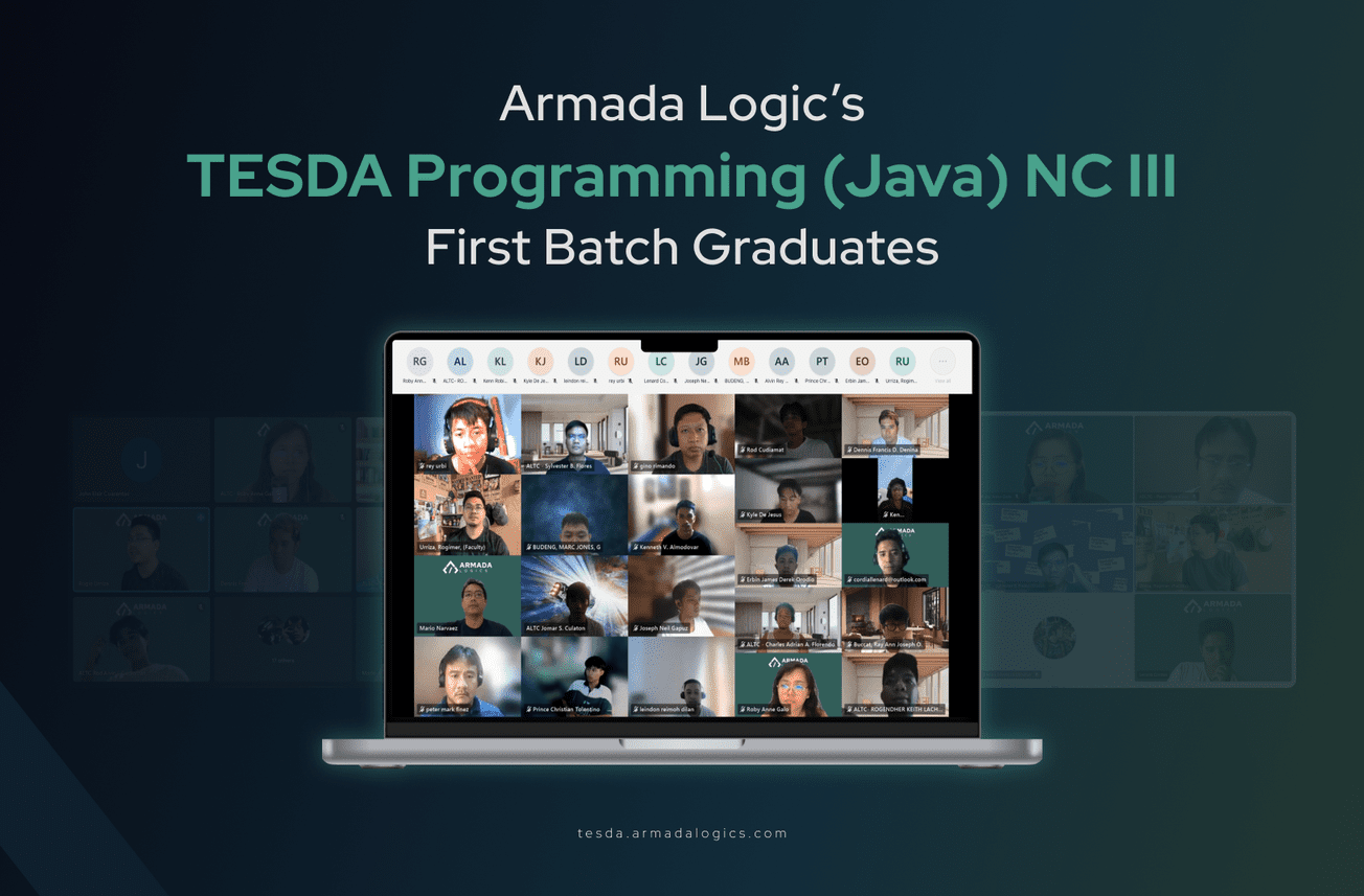 Armada Logics’ TESDA Programming (Java) NC III First Batch Graduates